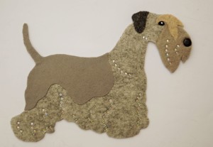Cesky Terrier felt aplication
