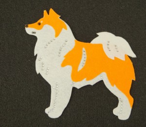  Iceland Sheepdog felt aplication