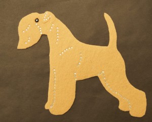  Lakeland Terrier felt aplication