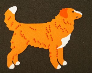  Nova Scotia Duck Tolling Retriever felt aplication