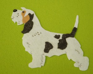  Petit Basset Griffon Vendeen felt aplication