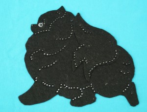  Pomeranian felt aplication