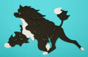  Portuguese Water Dog felt aplication