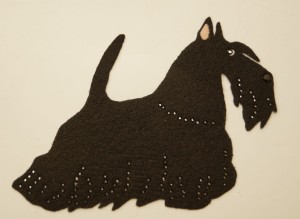  Scottish Terrier felt aplication