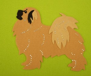  Tibetan Spaniel felt aplication