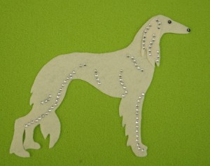 Saluki felt aplication for self-assembly 